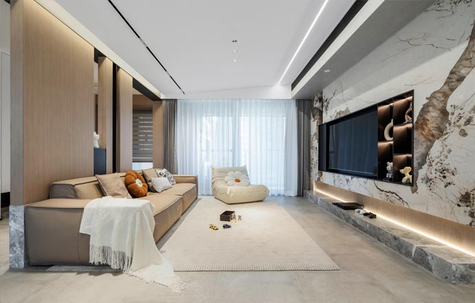 寶安·海納公館117m2現(xiàn)代簡約，獨(dú)樹一幟