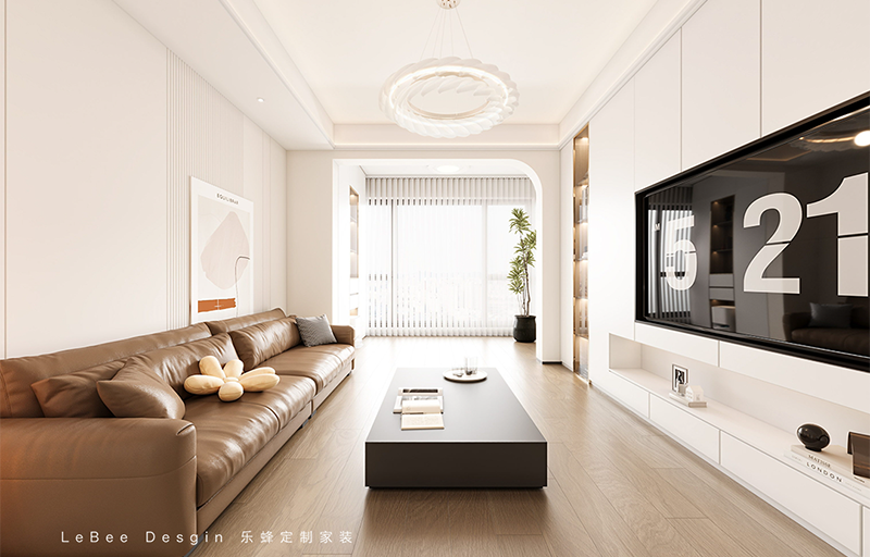 國際公中旅館127㎡現(xiàn)代奶油風(fēng)